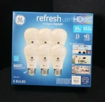 Ge Led Light Bulb A19 Hd Daylight Refresh 10.5-watt 5000k Energetic 12-pack L-16. Fixed Price $27.60.