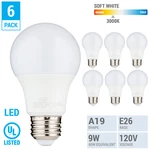 6 Pack Led A19 Bulb 9w 60w Equivalent Non Dimmable 3000k Soft White Medium E26. Fixed Price $11.25.