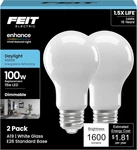 A19 Led Light Bulbs, 100w Equivalent, Dimmable, E26 Standard Base, 90 Cri, 1600. Fixed Price $19.99.