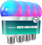 Linkind Smart Light Bulbs, 1600lm (100w Equivalent) Bulb, 4 Pack 100w. Fixed Price $55.99.