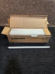 (qty 30) Sylvania Fo17/835/xp/eco3 3500k 24" Octron Fluorescent Lamp T8 17 Watt. Fixed Price $122.62.
