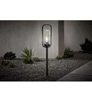 2 X Hampton Bay Caldwell Led Path Light, Black W/ Clear Seedy Glass (low Voltage. Fixed Price $36.99.