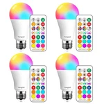 Yangcsl Led Light Bulbs 85w Equivalent 1200lm, Rgb 4 Count (pack Of 1),. Fixed Price $40.99.