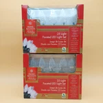 Home Accents Holiday 25 Light Faceted Led Set 2 Boxes C9 White Bulbs Nos. Fixed Price $29.49.