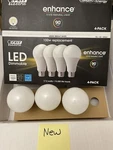 8 New Light Bulbs -assorted Feit Led, Ge Soft White, Conserve Energy Kk79. Fixed Price $16.99.