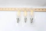 (3-pk) Ecosmart B13 Dimmable Blunt Tip Led Vintage Edison Light Bulb Clear Glass. Fixed Price $8.99.