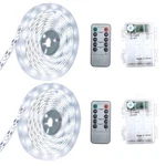 Marreal Battery Powered Led Strip Lights, White, With 13.2ft, White/13.2ft. Fixed Price $44.98.