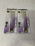 (x2)-new Ge 40w Clear Tubular 40 Light Bulb T 6-1/2 T6.5 Specialty 90709 Set Lot. Fixed Price $17.99.