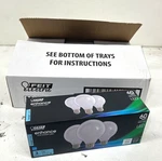 12pk Feit Electric 60wequiv G25 Globe White Glass Led Light Bulb Daylight. Fixed Price $33.65.