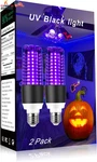 15w Led Black Light Bulb 120v E26 Base Uv 395-400nm Uva Level 2 Pack & Whi. Fixed Price $34.56.