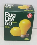 Ge Yellow Bug Lite Light 60 Watt Bulbs 2 Pack Vintage Usa Made Nos Cg60-ya. Fixed Price $16.99.