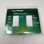 New Lutron Sunnata Led Dimmer & Accessory Switch 3 Way Kit White Stcl-153mrh-wh. Fixed Price $34.99.