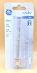 Ge Tubular Clear T6.5 Bulb, E17 Intermediate Base, 40w, 380 Lumens Brand New. Fixed Price $10.50.