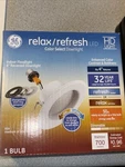 Ge Relax White 4 700-lumen Soft Round Dimmable Recessed Downlight Rs4. Fixed Price $9.95.