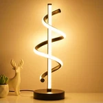 Nu R Bright Spiral Led Table Lamp, Dimmable Metallic Bedside Lamp With Touc. Fixed Price $43.24.