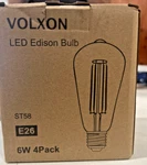 Led Edison Bulb 4 Pack, Volxon. Fixed Price $8.99.