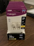 Feit 2 Pack 20 Watt Bright White T4 G8 Bi-pin Base Dimmable Xenon Light Bulb. Fixed Price $10.00.