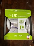 Used Feit Plug & Play T9 Cool White 8 In. G10q Circular Led Bulb. Fixed Price $4.99.