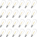 E12/c7 Base Led Replacement Bulbs For St38 Outdoor String Lights - Not Solar, Vi. Fixed Price $28.99.