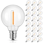 Mlambert G40 Led Bulbs E12 Candelabra, Waterproof Clear Globe, 1w (5w Equiv). Fixed Price $29.98.