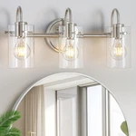 Apenath 3 Lights Vanity Light Fixture, Brushed Nickel 3-light,. Fixed Price $57.11.