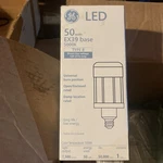 Ge Led Replacement Lamp, 50w ,ex39 Base, 5000k, 120-277v. Fixed Price $55.00.