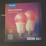 (2-pack) Govee 1000lm Rgbww 9w E26 Smart Led Bulb H6006. Fixed Price $25.99.