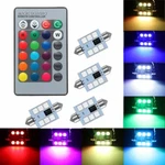 578 Led Bulb 41mm 42mm 212-2 211-2 Festoon Bulbs 16 Colors Rgb With Remo. Fixed Price $26.40.