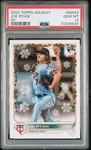 Psa 10 - 2022 Topps Holiday Joe Ryan Rc Ssp #hw93 Twins. Fixed Price $74.99.