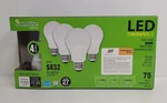 Sunrise Lighting 12w Led Dimmable A19 Soft White Omni Light Bulb, 4 Pack New. Fixed Price $17.99.