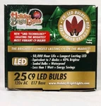 Holiday Bright Lights 25 Pack C9 Led Red In/outdoor Replacement Bulbs E17 Base. Fixed Price $19.99.