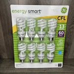 Ge Bulbs Soft Light 8 Pack Cfl 13 Watt 60 Replacement 825 Lumens 31064 New. Fixed Price $29.98.