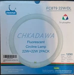 Chkadawa Fluorescent Circline Lamp 22watt 2 Pack Fc8t9 22w/dl. Fixed Price $12.15.