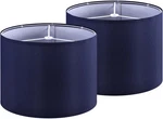 Goso 2-pack Blue Rustic Drum Lamp Shades 13x10" For Table & Floor Lamps. Fixed Price $62.39.
