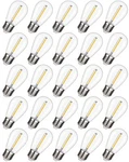 25 Pack Emitting Shatterproof & Waterproof S14 Replacement Led Light Bulbs ̵. Fixed Price $35.70.
