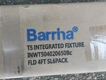 (6 Pack) Barrina Led T5 Integrated Single Fixture, 4ft, 2200lm, 6500k (super Bri. Fixed Price $57.97.