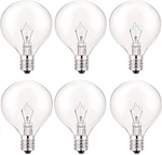 Serbion 40 Watt Light Bulbs E12 Candelabra Base 120volt Round Bulb For Cha. Fixed Price $10.96.
