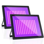 150w Uv Black Light, 2 Pack Powerful Ip66 Waterproof Led Lamps For Neon Glow .... Fixed Price $57.81.