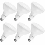 Luxrite Br40 Led Flood Light Bulb 85w Equiv. Dimmable 3500k 1100lm E26 6-pack. Fixed Price $80.49.