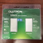 Lutron Sunnata Led+ Multi-location Led Illuminated Touch Dimmer Switch Kit White. Fixed Price $35.99.