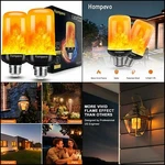 New Led Flame Light Bulb 4 Modes Flickering Bulbs With 2 Pack Outdoor Home. Fixed Price $25.41.