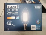 Flsnt E12 B11 Led Candelabra Bulbs 12 Pack Daylight. Fixed Price $19.99.
