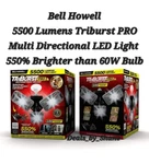 Bell Howell 5500 Lumens Triburst Pro Multi Directional Led Light 550% Brighter. Fixed Price $30.40.