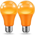 Jaheks Orange Light Bulbs For Outdoor Porch, 9w(60w Equivalent) E26. Fixed Price $15.65.