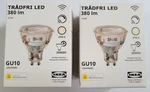 Set Of 2 - Ikea Tradfri Led Bulb Gu10 380 Lumen, Smart Wireless Dimmable/white. Fixed Price $29.99.