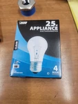 Feit Electric 25a15/cl-130v 25 Watt Clear Appliance Bulb Pack Of 4. Fixed Price $19.99.