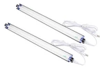 2 Pack Lsf8241 T5 2ft 24w Linkable Single Strip Grow Lights W 2" Wide Mirror .... Fixed Price $80.01.