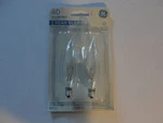 Ge 2pk 40w Crystal Clear Decorative Light Bulb,. Fixed Price $5.95.