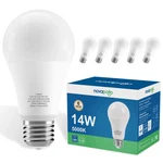 Novapollo A19 Led Light Bulbs 14w 1600lm 5000k Dimmable 6 Pack. Fixed Price $15.99.