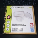 Good Earth Lighting Led Security Flood Light, 2100 Lumens, 5000k, Switch Control. Fixed Price $29.99.